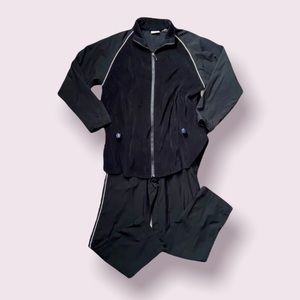 Line Up Golf Track Suit / Leisure Outfit in Black - 2 Piece